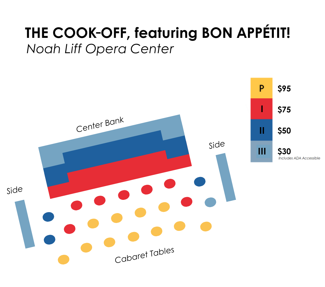 THE COOK-OFF Seat Map
